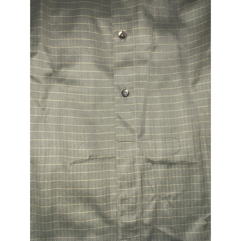 Men's Saks, Fifth Avenue, Long Sleeve Button Down Shirt Size XL Green - Picture 12 of 16